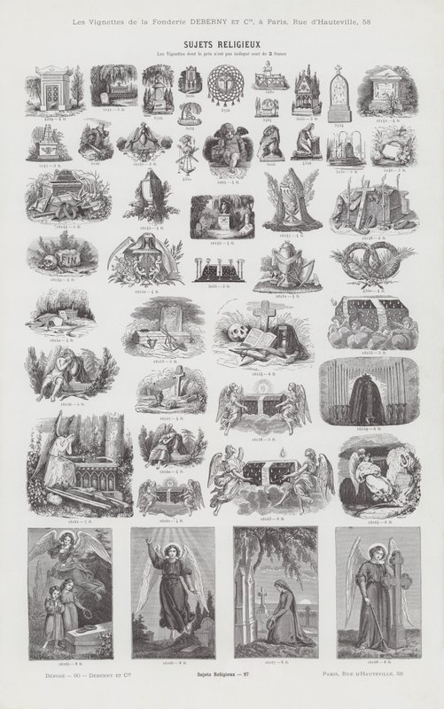 Religieuze onderwerpen (gravure) door French School