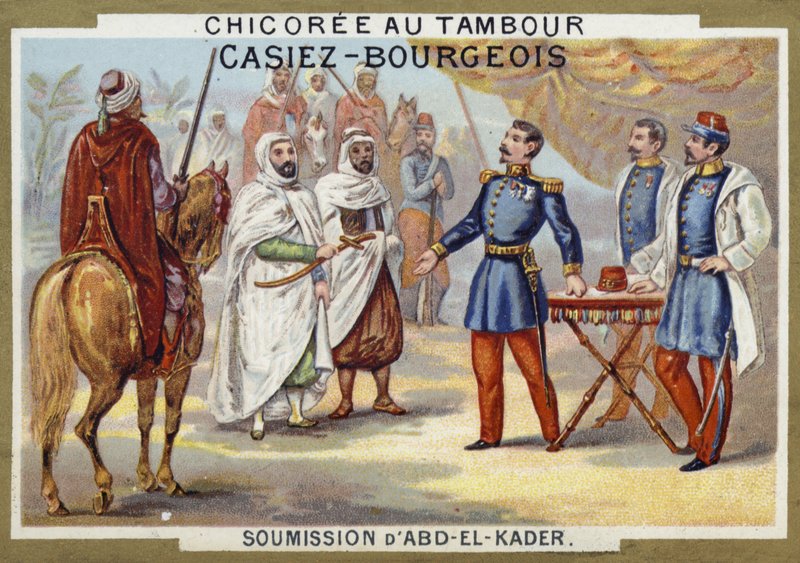 Overgave van Abdelkader aan de Fransen, Algerije, 1847 door French School