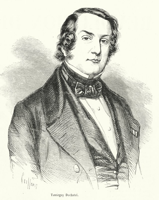 Tanneguy Duchatel, Franse politicus en minister van Binnenlandse Zaken die zijn ambt verloor tijdens de Franse Februarirevolutie van 1848 door French School