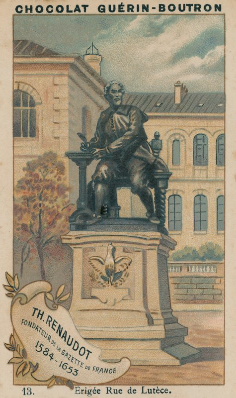 Théophraste Renaudot, Oprichter van de Gazette de France, 1584-1653, Opgericht op Rue de Lutèce door French School