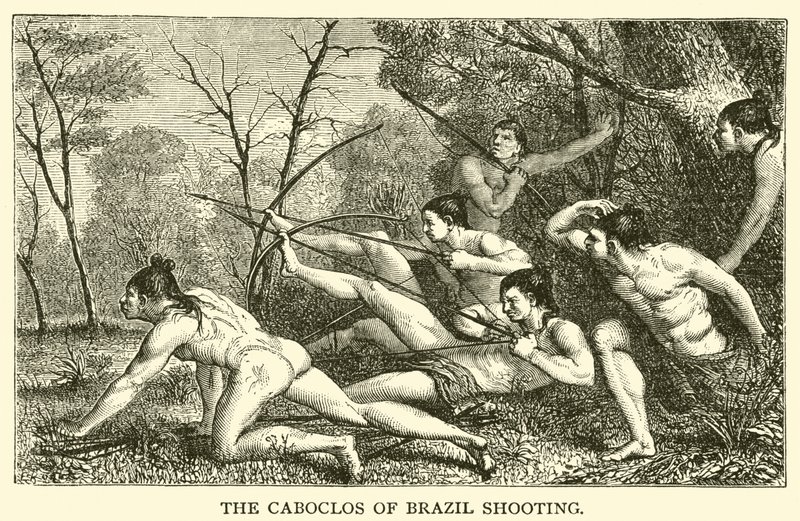 De Caboclos van Brazilië aan het schieten door French School