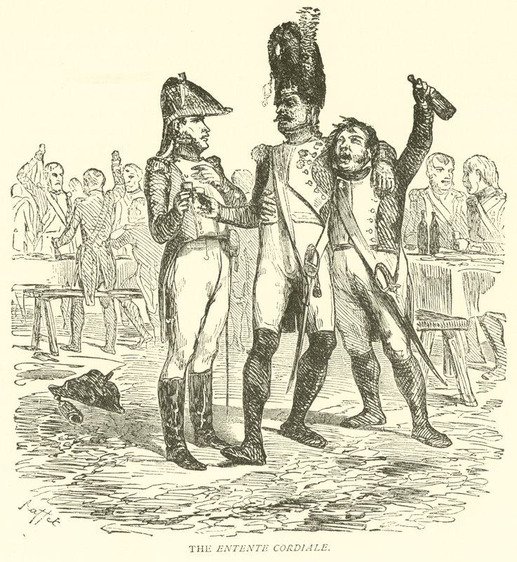 De Entente Cordiale (gravure) door French School