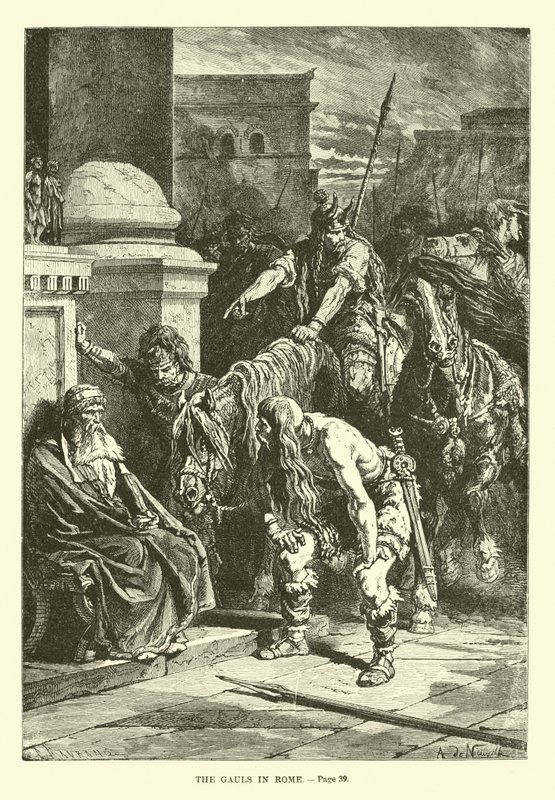 De Galliërs in Rome door French School