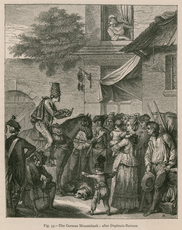 De Duitse kwakzalver (naar Duplessis-Bertaux) door French School