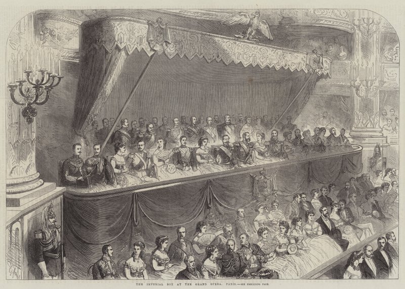 De Keizerlijke Loge in de Grote Opera, Parijs door French School