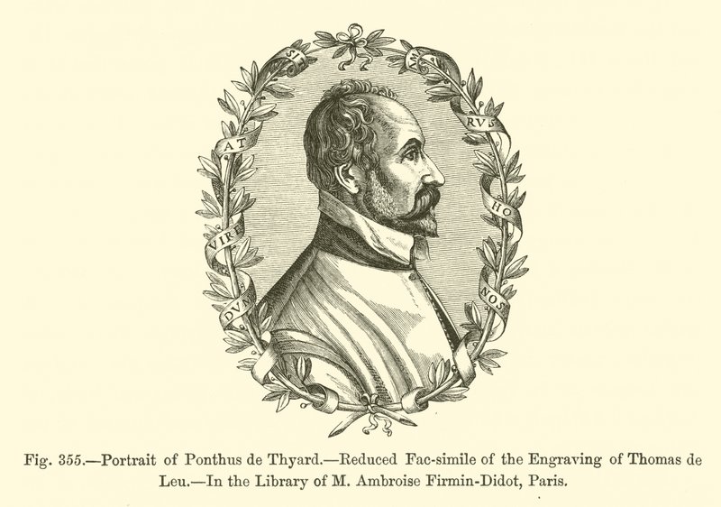 Het portret van Ponthus de Thyard door French School