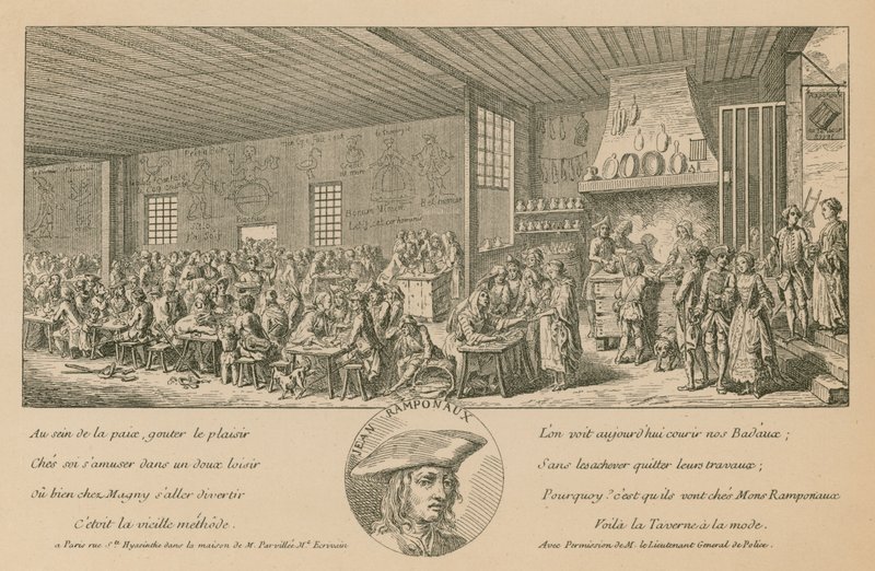 De Ramponaux Tavern door French School