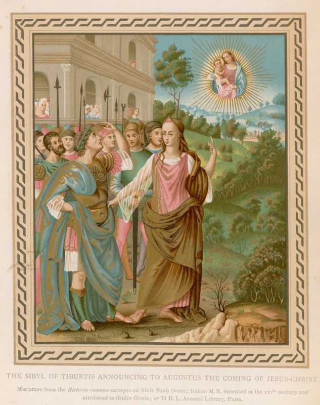 De Sibylle van Tiburtis kondigt Augustus de komst van Jezus Christus aan door French School