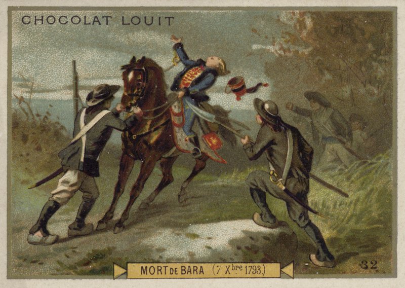 De dood van Joseph Bara, Opstand in de Vendée, Franse Revolutie, 7 december 1793 door French School