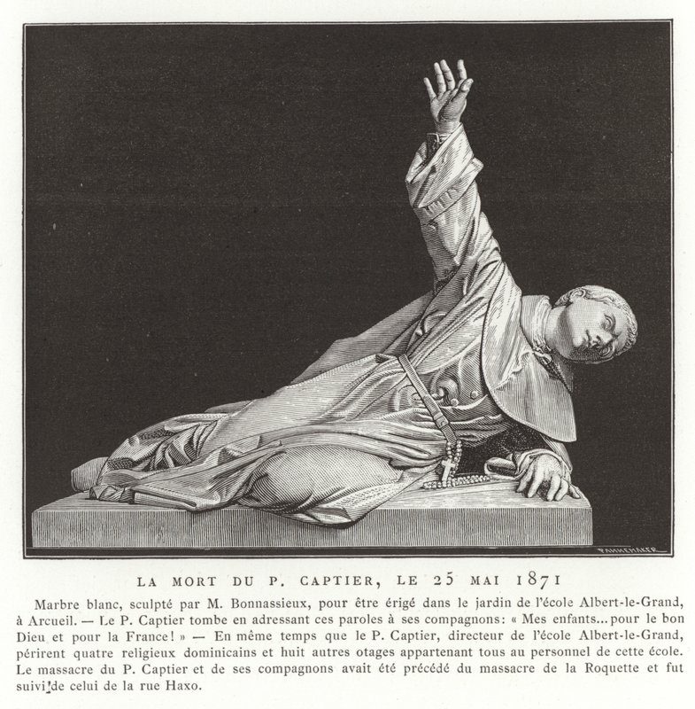 De dood van Pere Captier, 25 mei 1871 door French School
