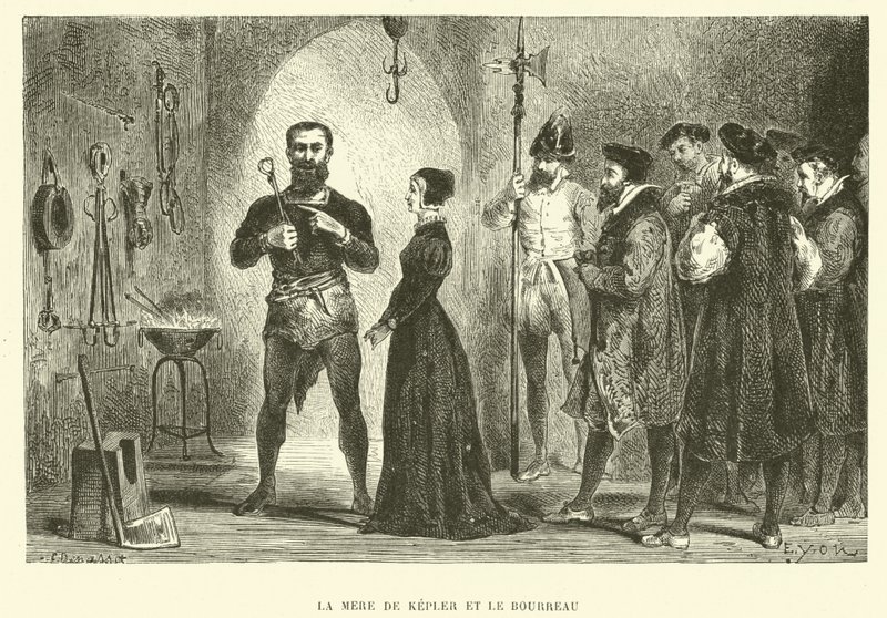 De moeder van Johannes Kepler en de beul door French School