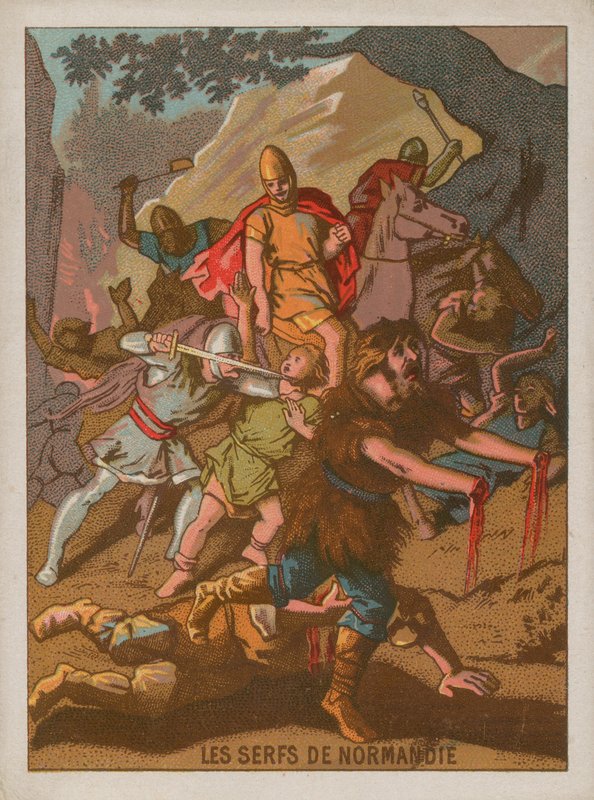 De lijfeigenen van Normandië met hun handen afgehakt door French School