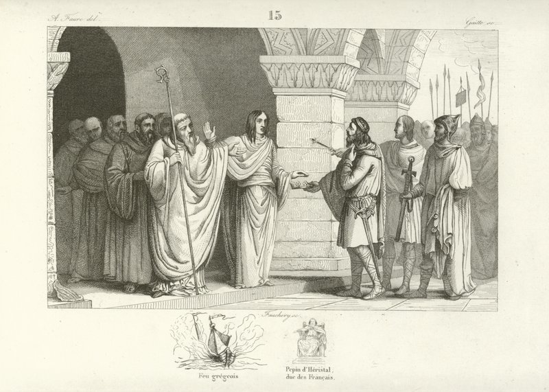 Theuderik III, koning van de Franken door French School