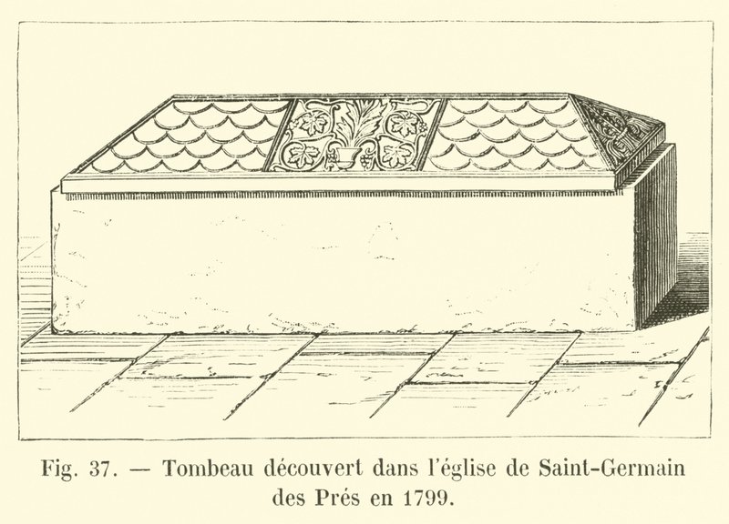 Graf ontdekt in de kerk van Saint-Germain des Prés in 1799 door French School