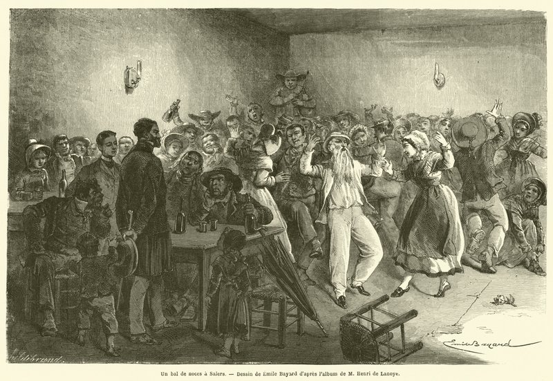 Een bruiloftsbal in Salers door French School