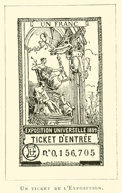 Een ticket van de Tentoonstelling door French School