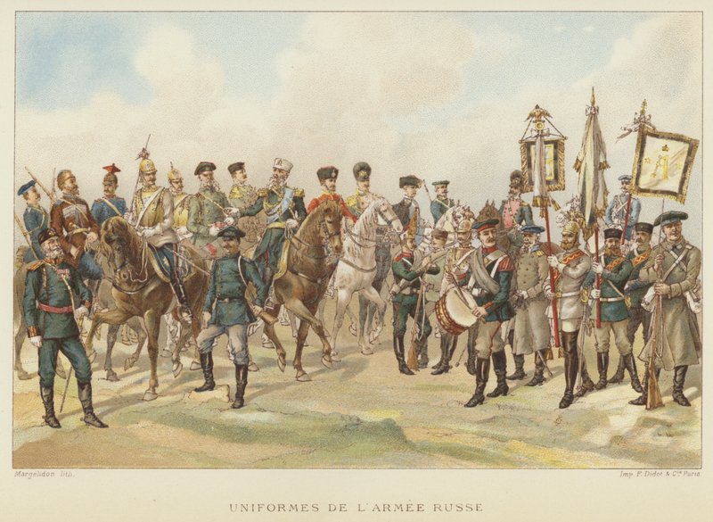Uniformen van het Russische leger door French School