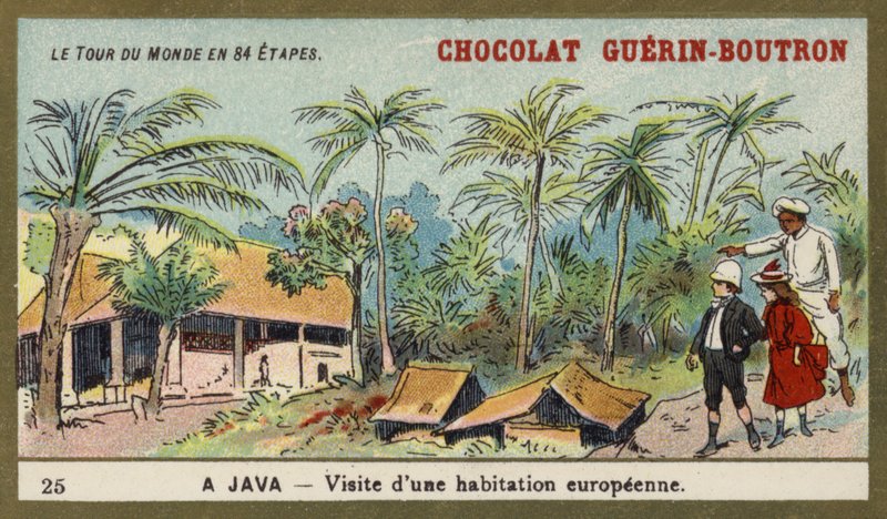 Bezoek aan een Europees huis, Java door French School
