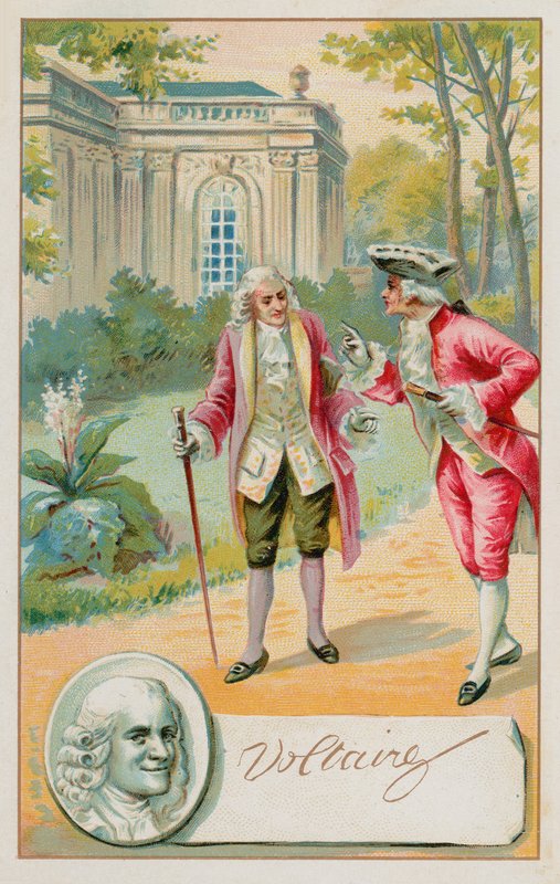 Voltaire, Franse Verlichtingsschrijver, historicus en filosoof (1694-1778) door French School