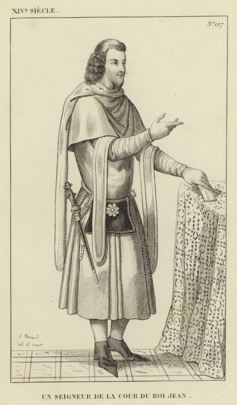 XIV Eeuw, Een Heer van het Hof van Koning Jan door French School