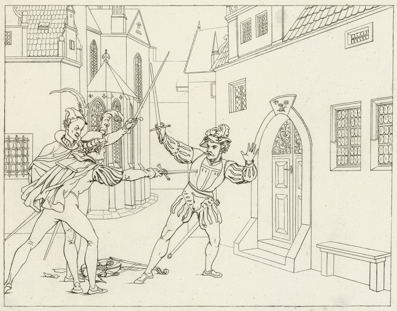 Illustratie voor Goethes Faust door Friedrich August Moritz Retzsch