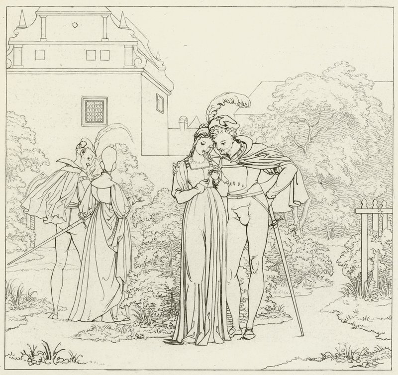 Illustratie voor Goethes Faust door Friedrich August Moritz Retzsch