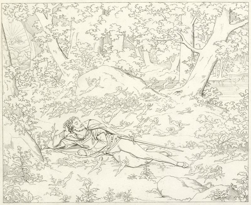 Illustratie voor Goethes Faust door Friedrich August Moritz Retzsch