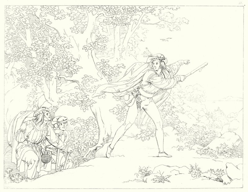 Illustratie voor Schillers Lied von der Glocke door Friedrich August Moritz Retzsch