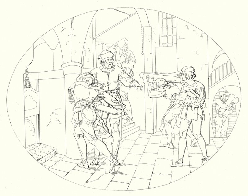 Illustratie voor Schillers Lied von der Glocke door Friedrich August Moritz Retzsch