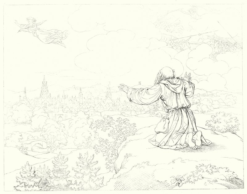 Illustratie voor Schillers Lied von der Glocke door Friedrich August Moritz Retzsch