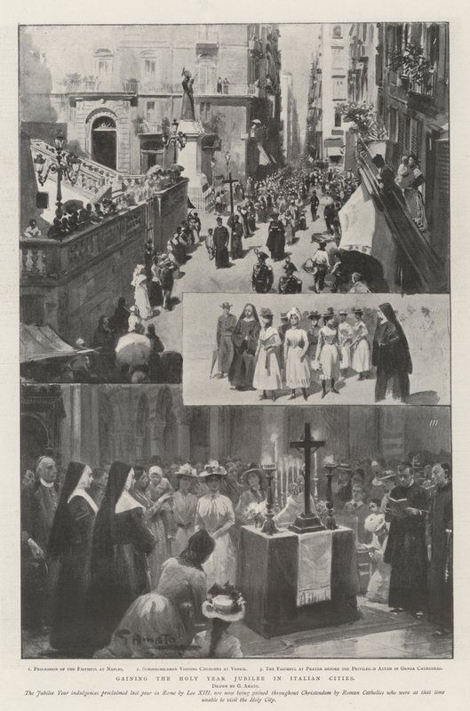 Het Heilige Jaar Jubileum behalen in Italiaanse steden door G.S. Amato
