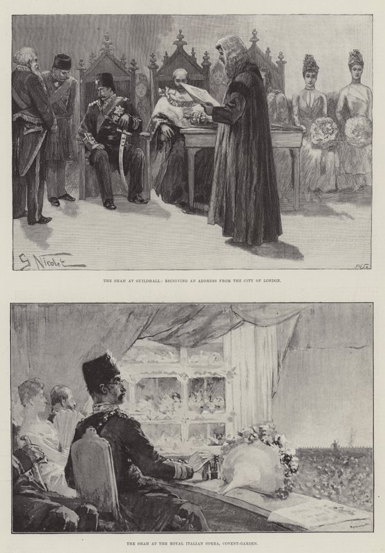 Het Bezoek van de Shah door Gabriel Nicolet