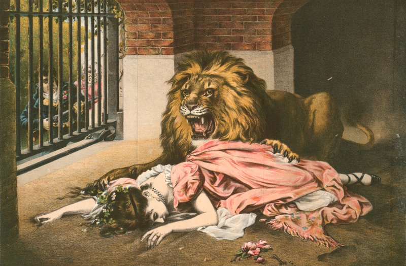 De Bruid van de Leeuw door Gabriel Max