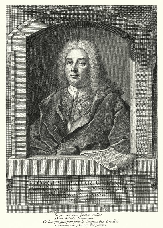 George Frideric Handel, Duitse barokcomponist door Georg Friedrich Schmidt
