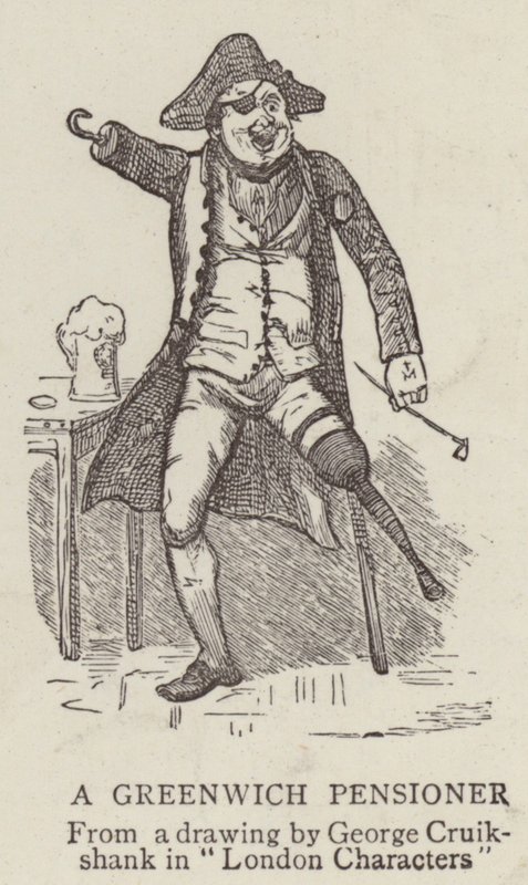 Een Greenwich Pensioengerechtigde door George Cruikshank