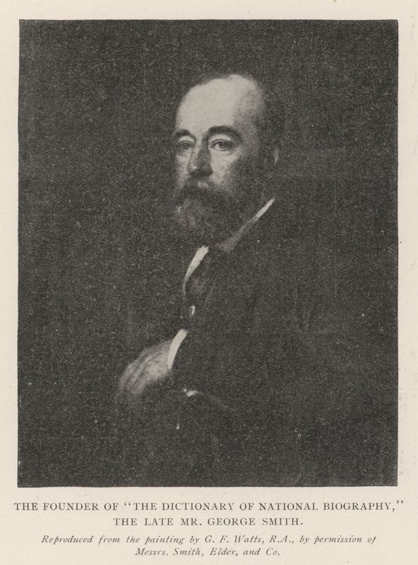 De oprichter van The Dictionary of National Biography, wijlen de heer George Smith door George Frederick Watts
