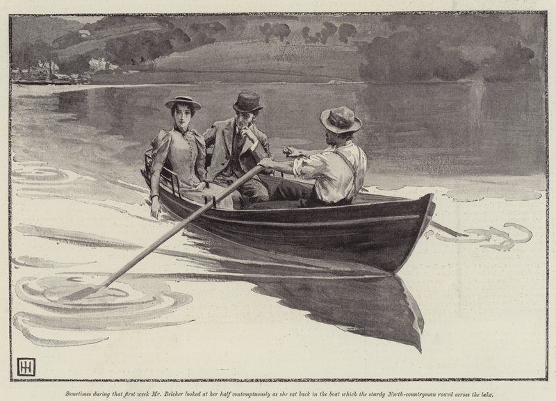 Illustratie voor A Flash of Summer, door Mrs W K Clifford door George Percy Jacomb Hood