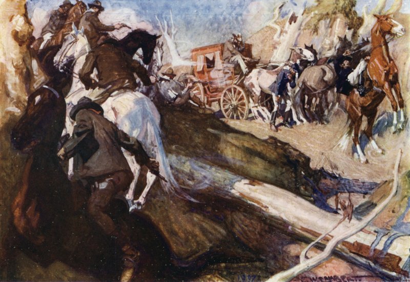 Illustratie voor Romance of Empire, Australië door George Washington Lambert
