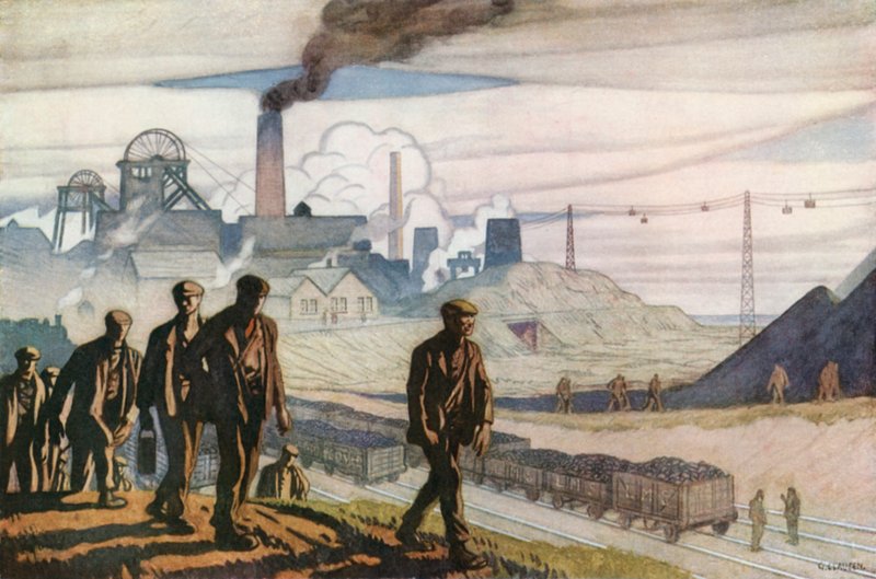 Britse industrieën, steenkool door George Clausen