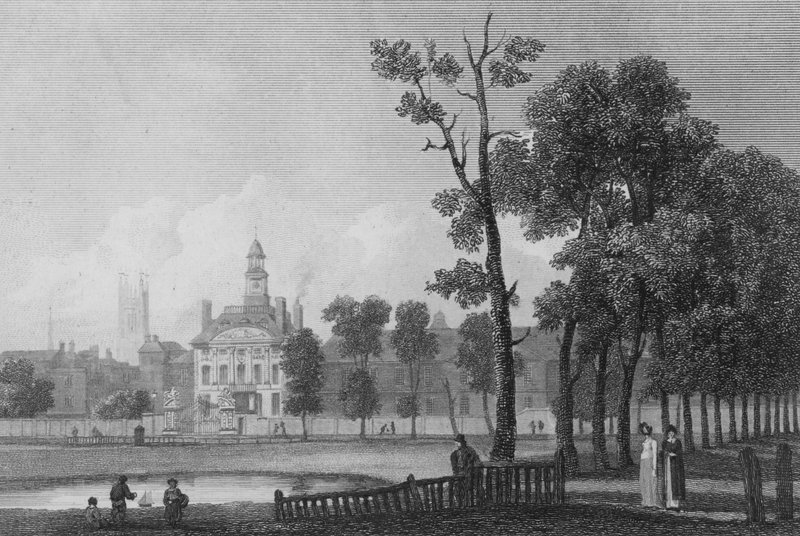 Bethlehem Ziekenhuis, zoals het verscheen in juni 1811, Londen door George (after) Arnald