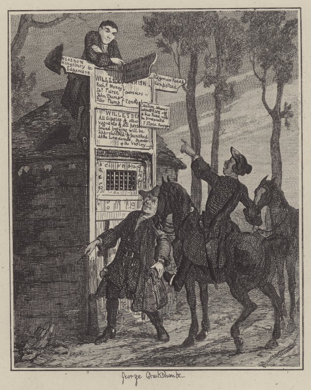 Illustratie voor Jack Sheppard door George (after) Cruikshank