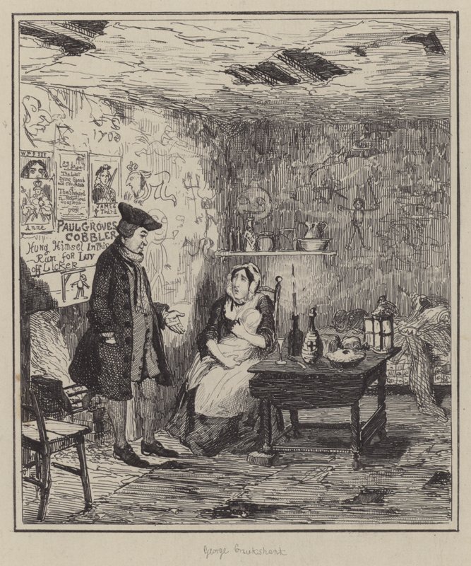 Illustratie voor Jack Sheppard door George (after) Cruikshank