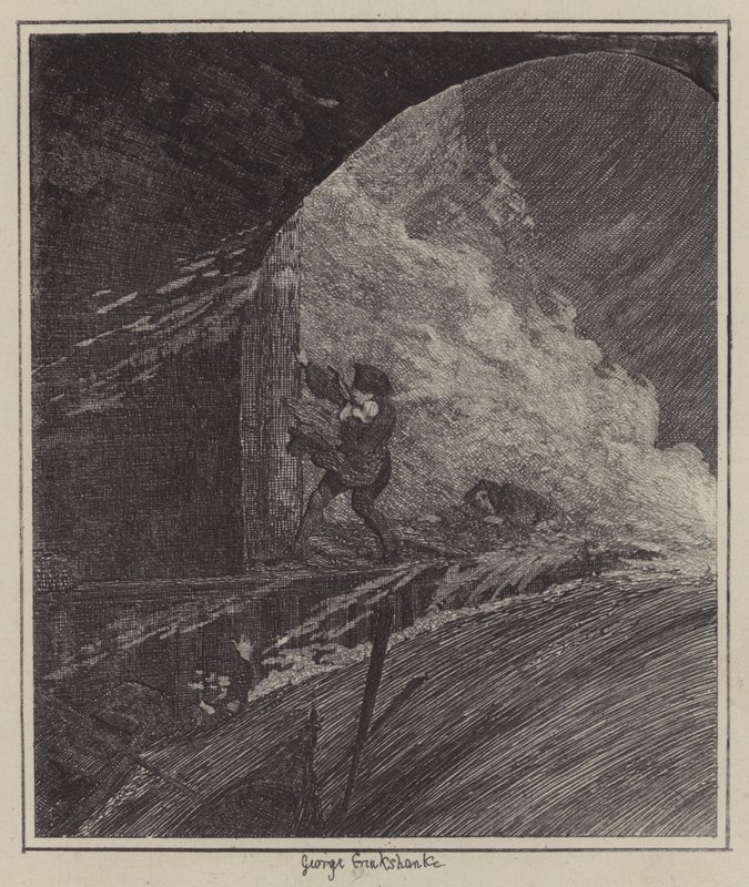 Illustratie voor Jack Sheppard door George (after) Cruikshank
