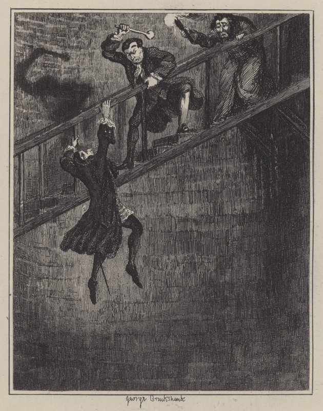 Illustratie voor Jack Sheppard door George (after) Cruikshank
