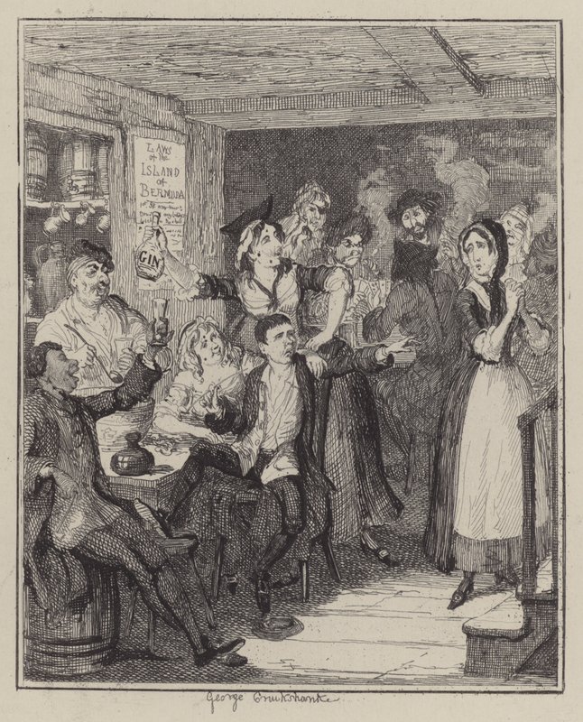 Illustratie voor Jack Sheppard door George (after) Cruikshank