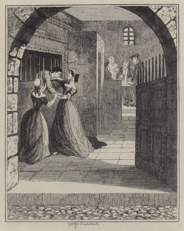 Illustratie voor Jack Sheppard door George (after) Cruikshank