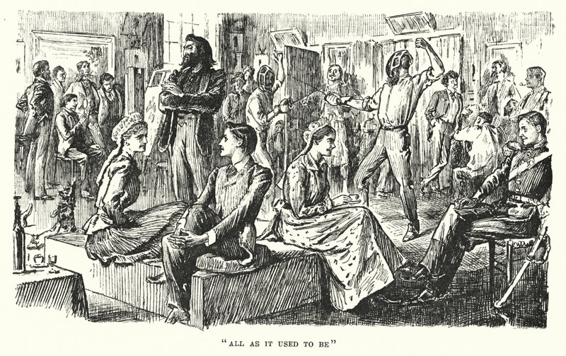 Illustratie voor Trilby door George du Maurier (gravure) door George (after) Du Maurier