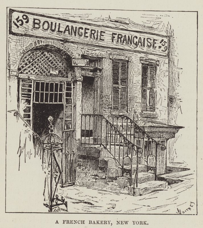 Een Franse bakkerij, New York door George Augustus Sala