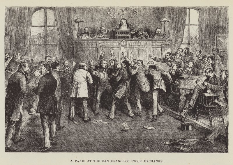 Een Paniek op de San Francisco Beurs door George Augustus Sala
