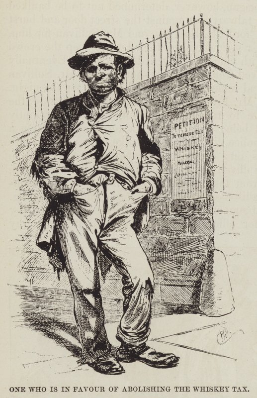Iemand die voorstander is van het afschaffen van de whiskeybelasting door George Augustus Sala